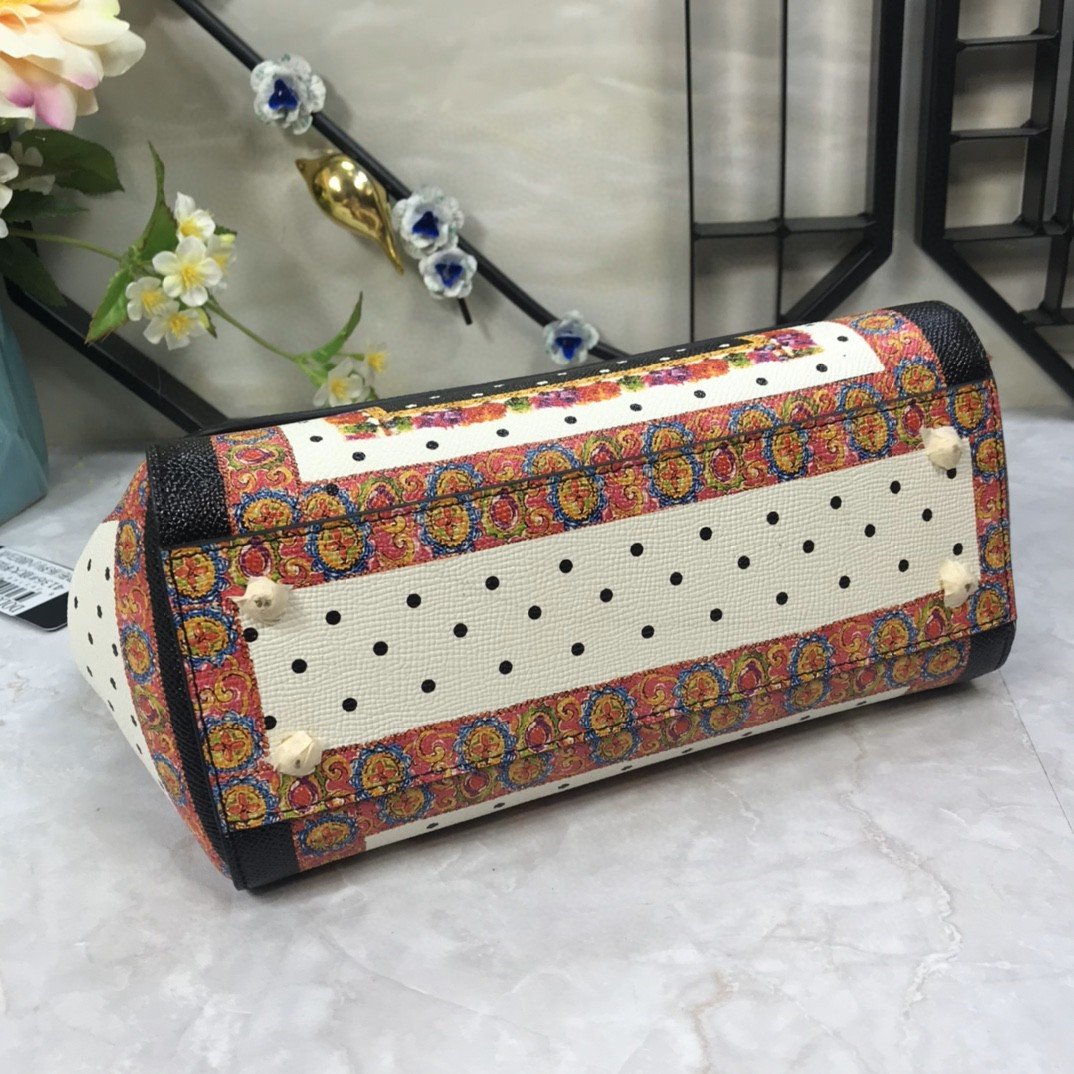 Top Quality 90s Sicily Bag With Logo Print Multicolor For Women 10.2in/26cm Top Quality