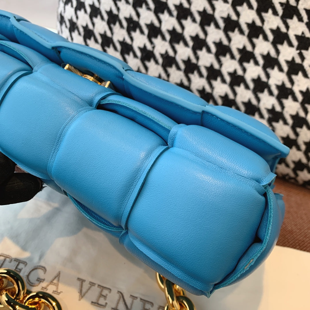Top Quality Chain Cassette Blue, For Women, Women’s Bags 10.2in/26cm