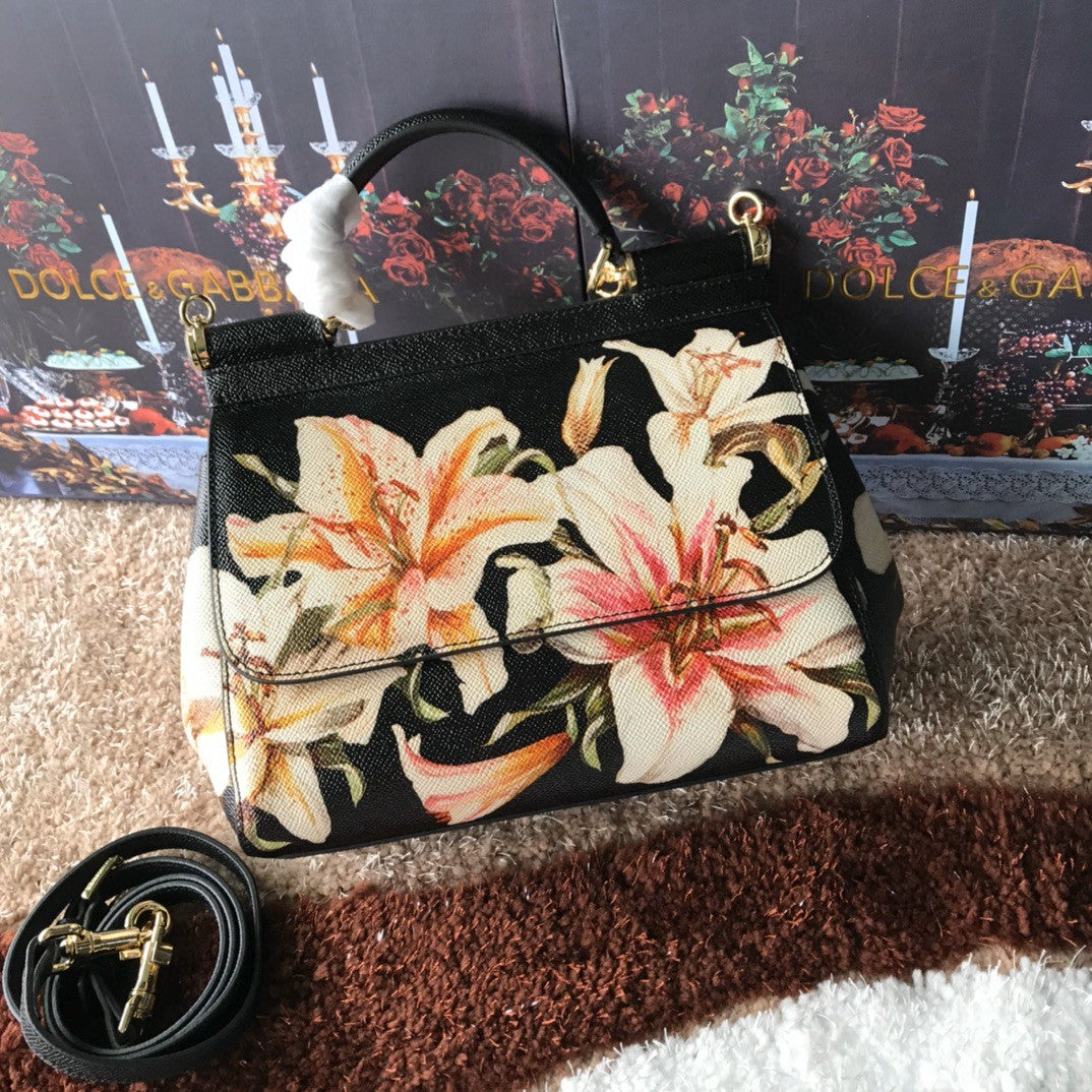 Top Quality Medium Sicily Handbag Unique Print Motifs Muticolour For Women 10.2in/26cm Top Quality