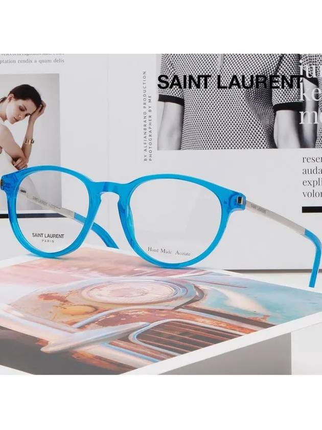 Luxury Saint Laurent Trending 2025 Eyewear Metal Eyeglasses Blue