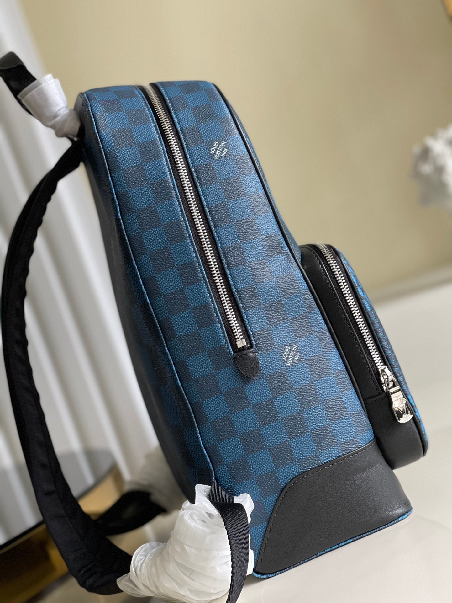 Top Quality Campus Backpack Damier Graphite 3D Canvas Blue For Men, Bags 39cm Top Quality N50008