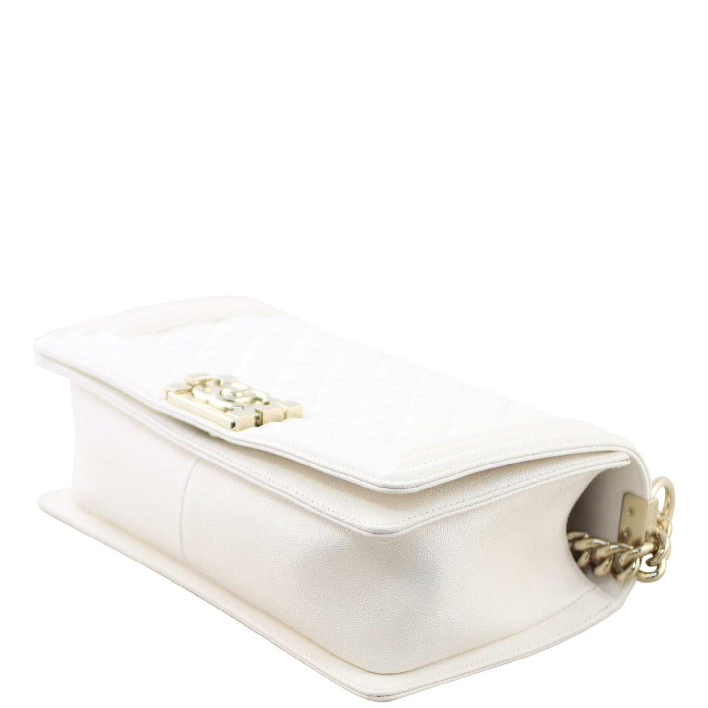 Chanel Boy Old Medium | White