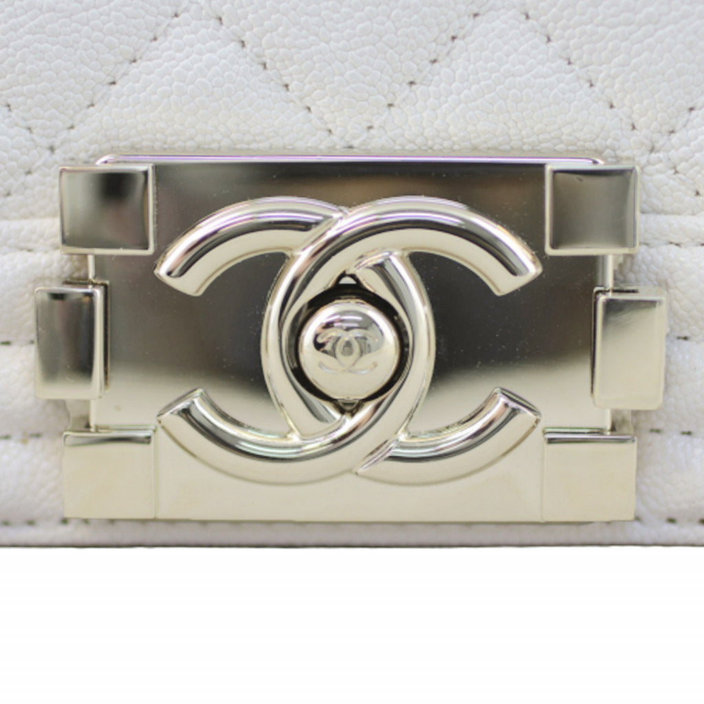 Chanel Boy Old Medium | White