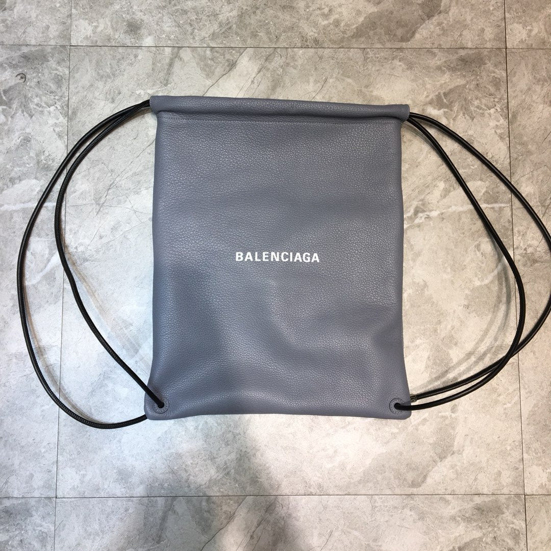 Top Quality Everyday Drawstring Backpack In Grey, For Women,  Bags 18.5in/47cm