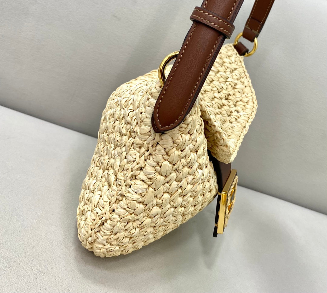 Top QualityTop Quality Small Croissant Hobo Bag RafTop QualityTop Qualitya For Women, Women’s Handbags, Shoulder Bags 11in/29cm FF 8BR790AFGJF1E1B