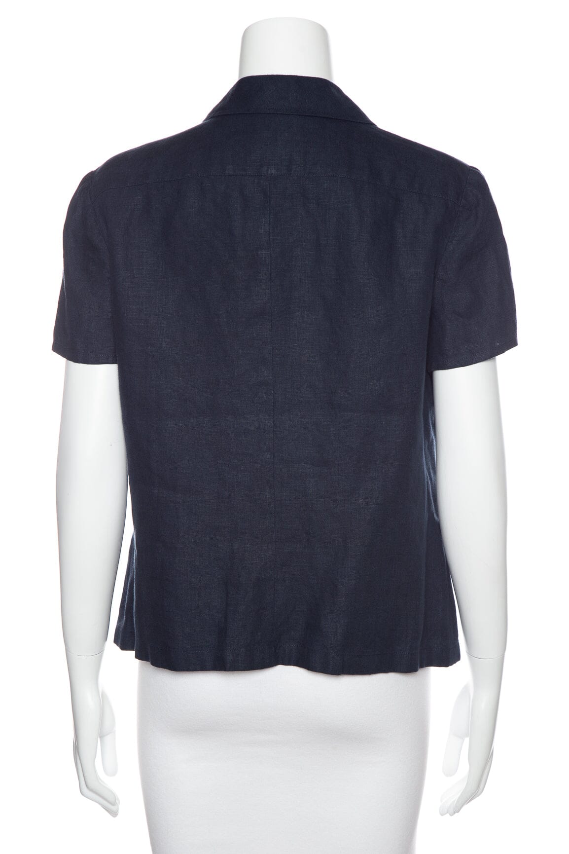 Chanel   1997 Navy Linen Blo  SZ 44