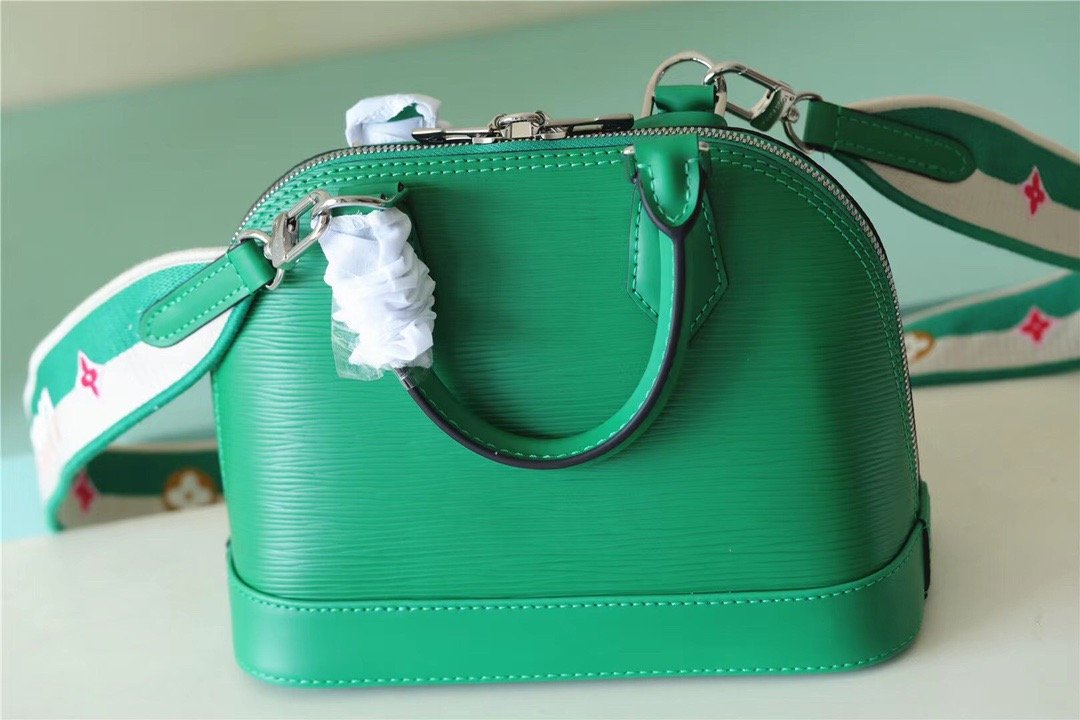 Top Quality Alma BB Epi Green For Women,  Shoulder And Crossbody Bags 23.5cm/9.3in Top Quality