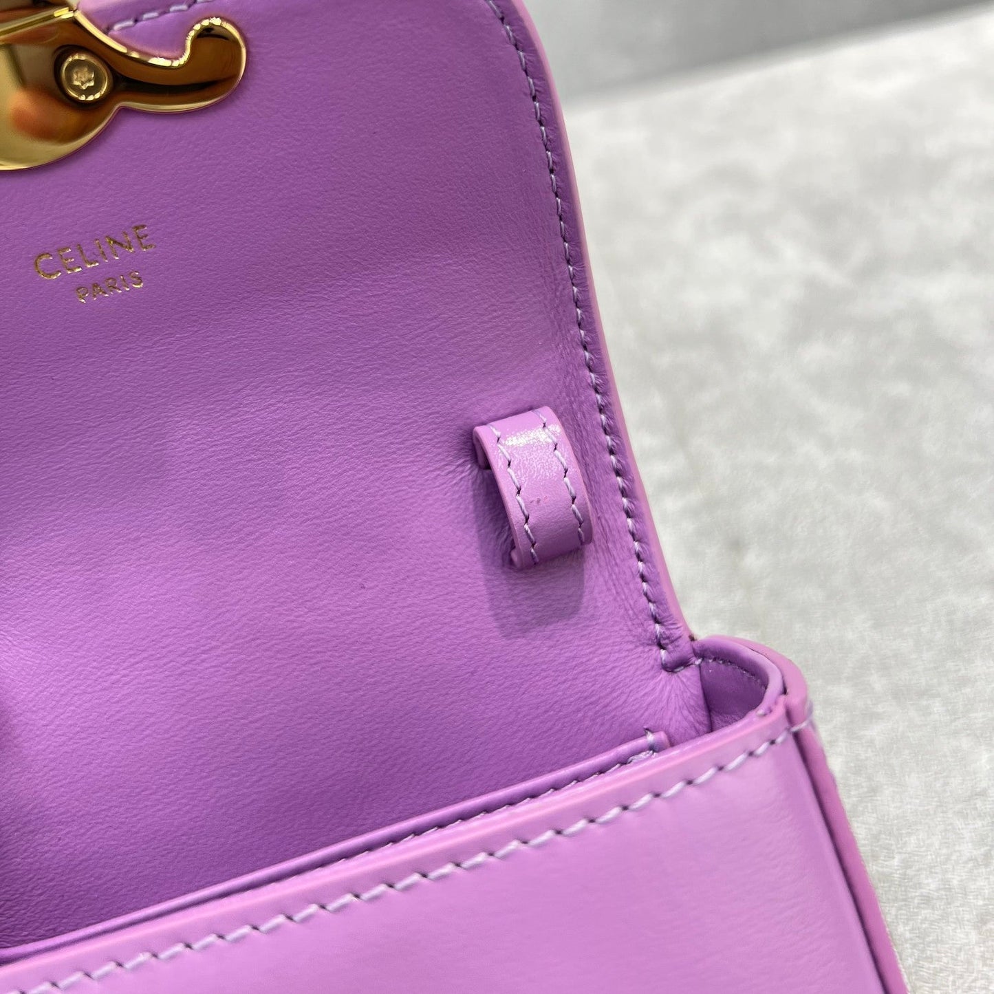 Top Quality Teen Triomphe Bag Violet For Women 7in/19cm