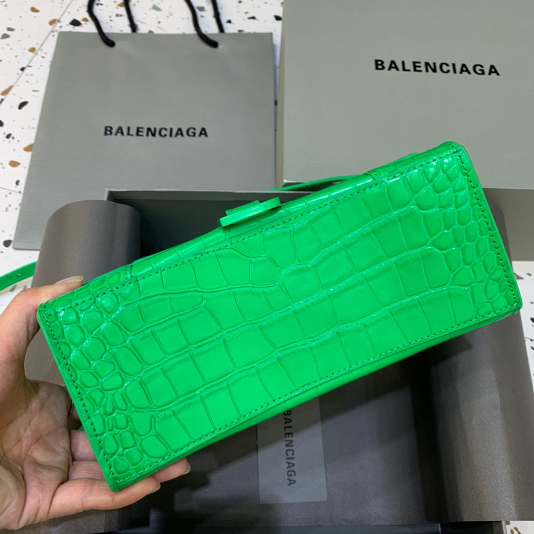 Top Quality Hourglass Small Handbag In Bright Green, For Women,  Bags 9in/23cm
