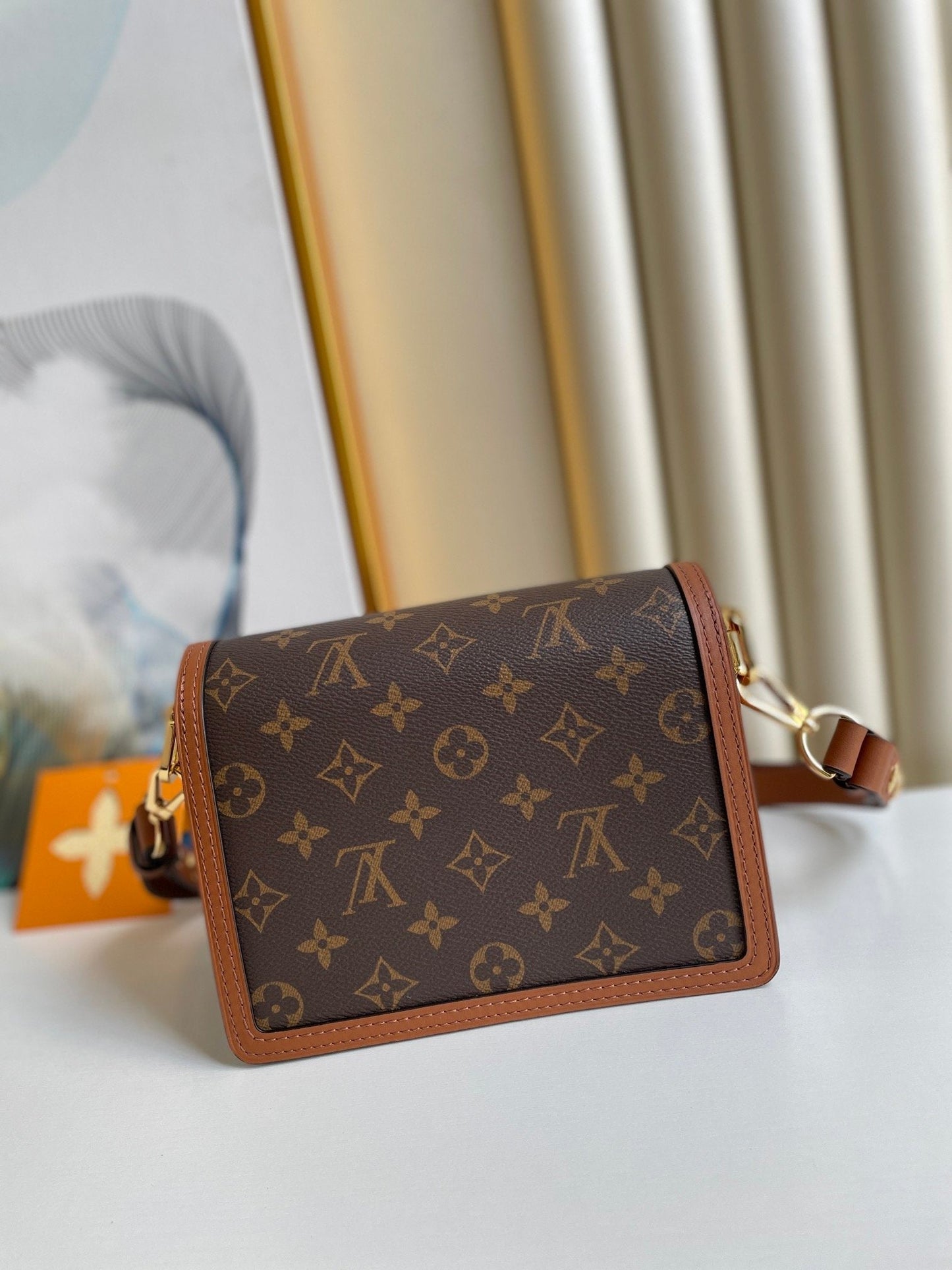 Top Quality Mini Dauphine Monogram And Monogram Reverse Canvas By Nicolas Ghesquière For Spring-Summer, For Women  Shoulder Bags 20cm Top Quality M45959