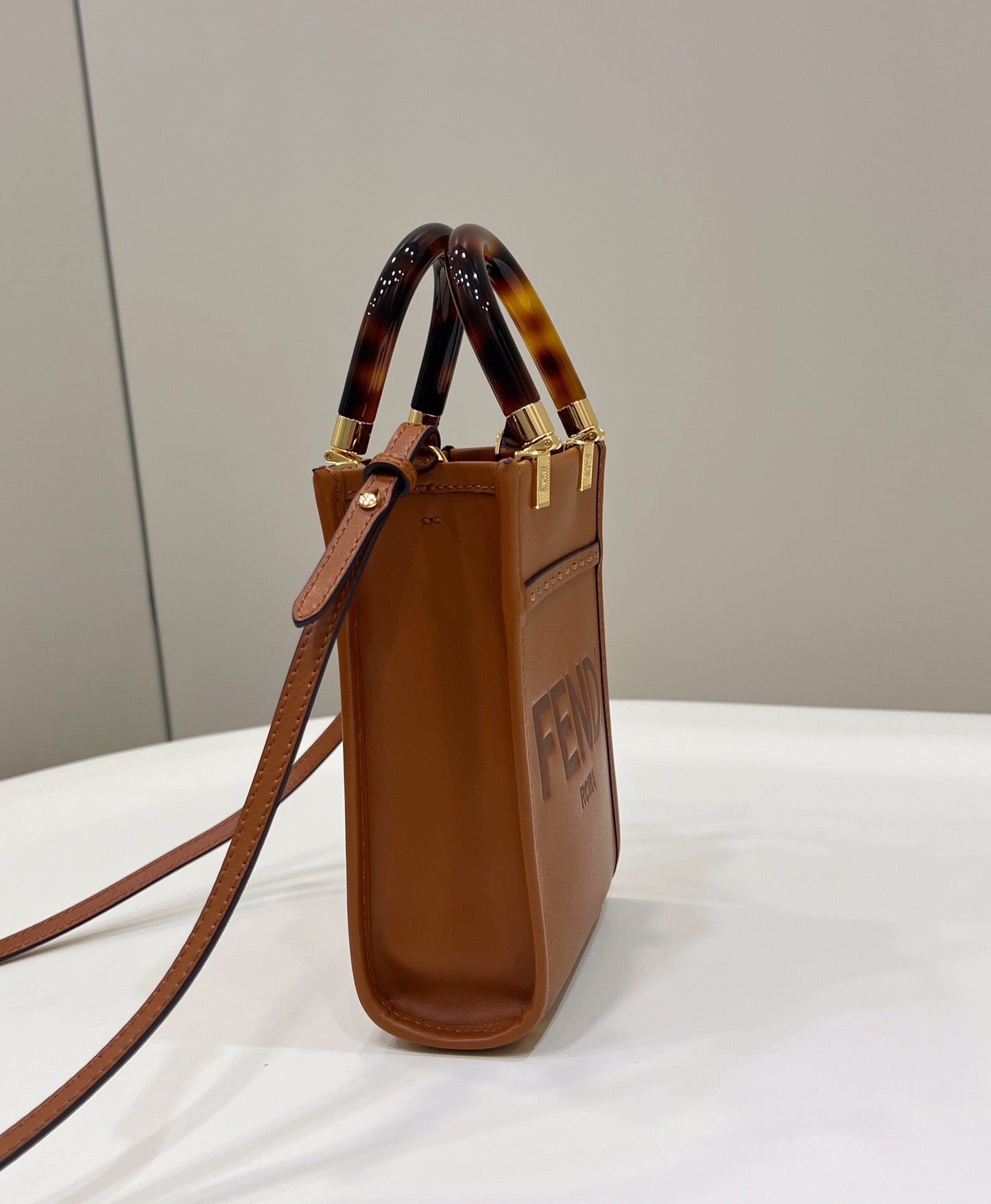 Top QualityTop Quality Sunshine Shopper Brown Mini Bag For Woman 13cm/5in