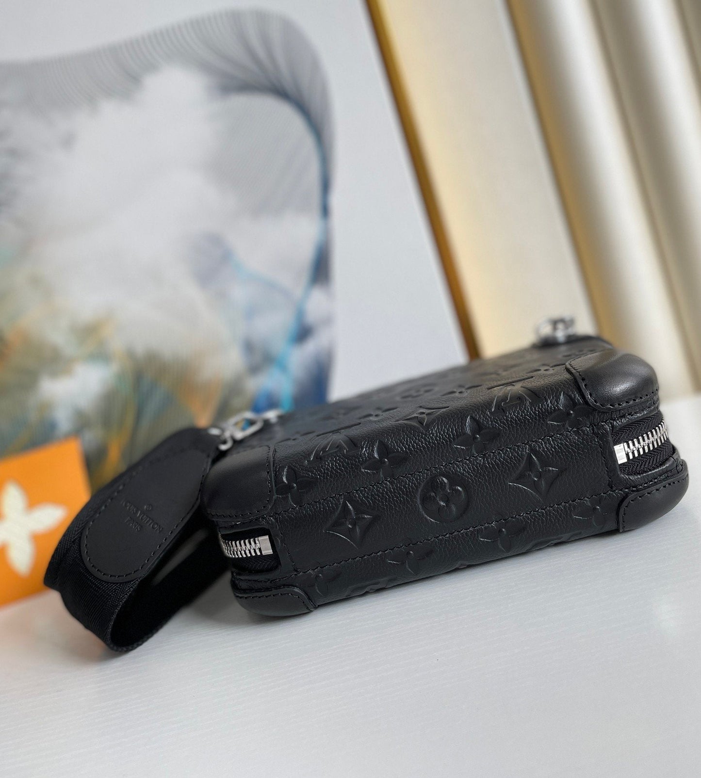 Top Quality Horizon Clutch Taurillon Monogram Black For Men, Bags, Shoulder And Crossbody Bags 8.3in/21cm Top Quality M20439