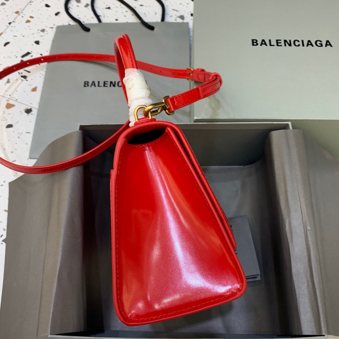 Top Quality Hourglass Small Handbag In Bright Red, For Women,  Bags 9in/23cm 5935461QJ4M6406