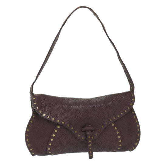 Luxury CELINE Shoulder Bag Leather Wine Red  ep2215