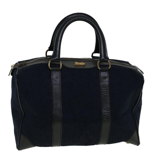 Luxury CELINE C Macadam Canvas Boston Bag Navy  ep2240