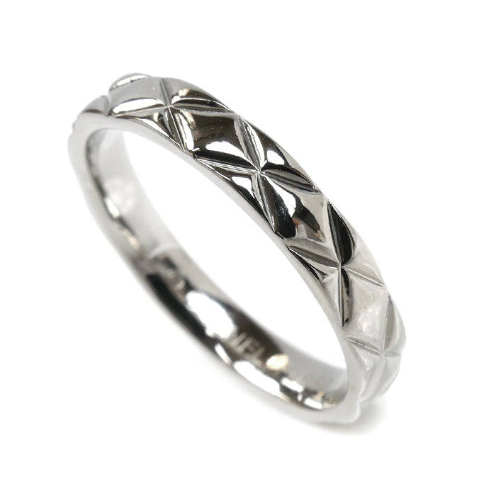 Chanel Matelassé Pt950 Platinum Ring
