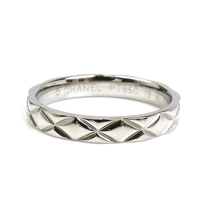 Chanel Matelassé Pt950 Platinum Ring
