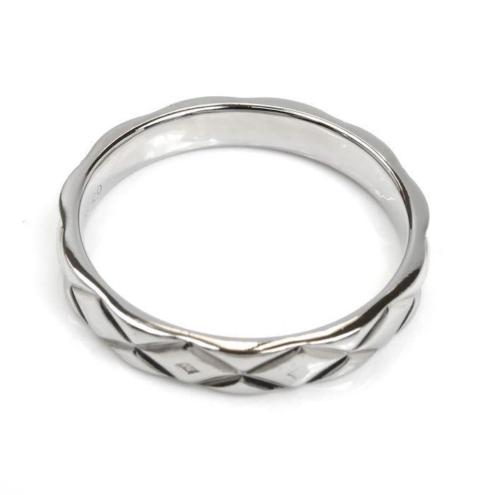 Chanel Matelassé Pt950 Platinum Ring