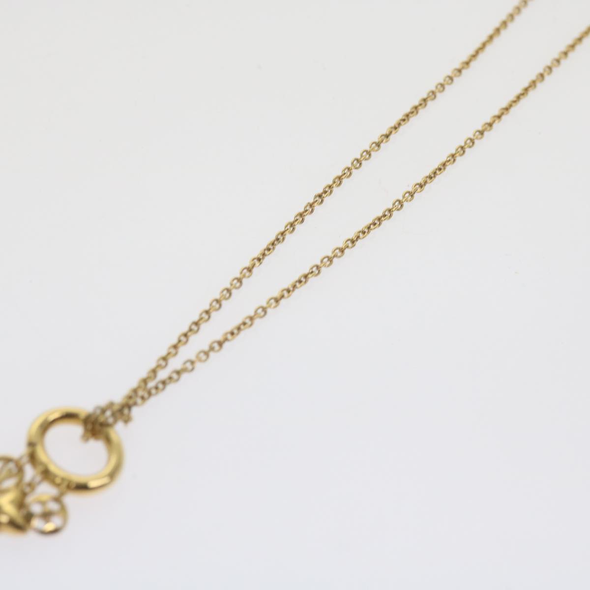 LOUIS VUITTON Koriemai Blooming Strass Necklace Gold Tone M00592 LV Auth ep2501