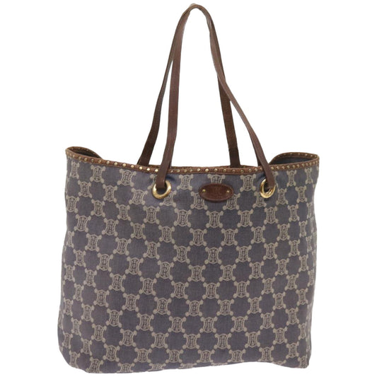 Luxury CELINE Paris Macadam Canvas Tote Bag Blue  ep3301