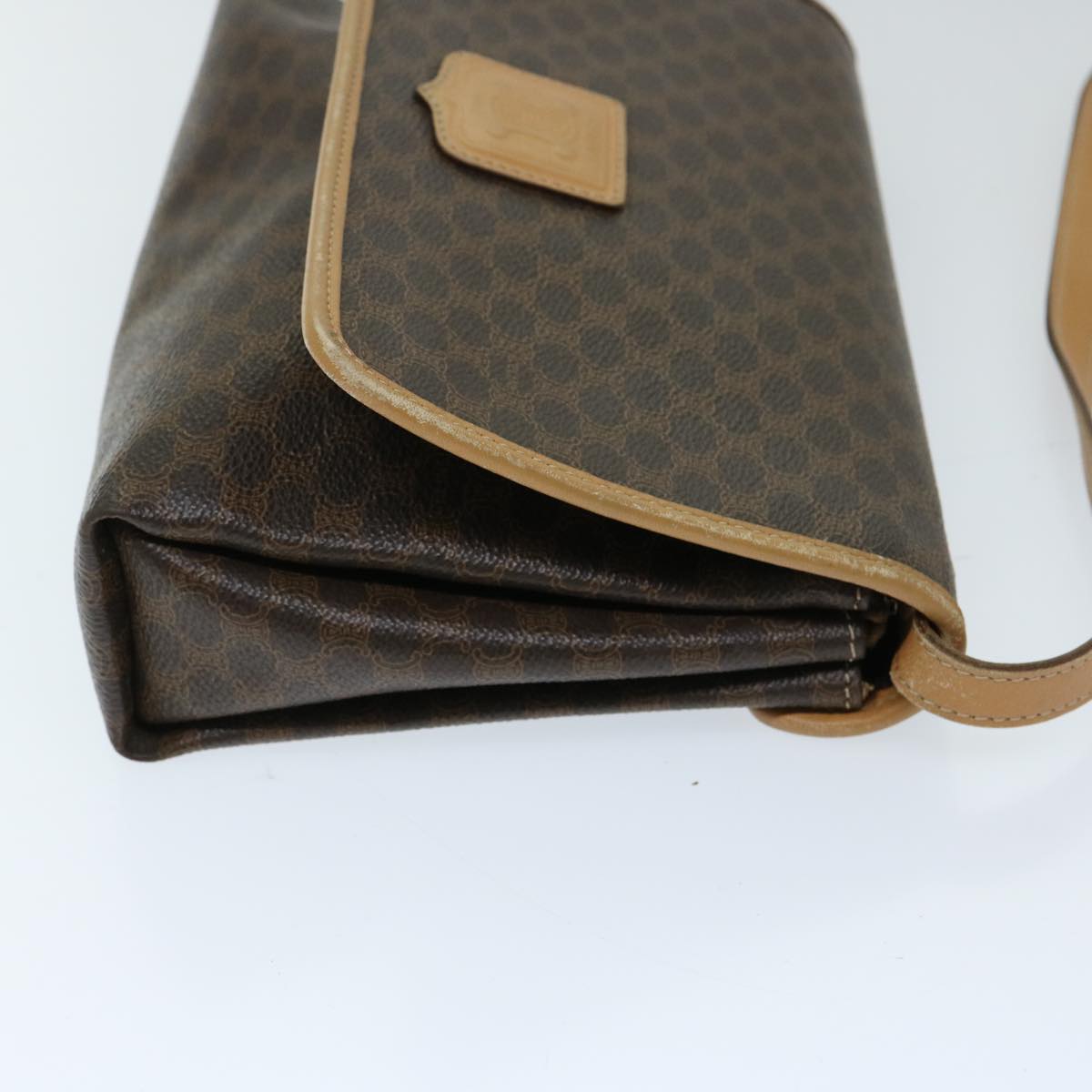 Luxury CELINE Macadam Canvas Shoulder Bag PVC Brown  ep3786