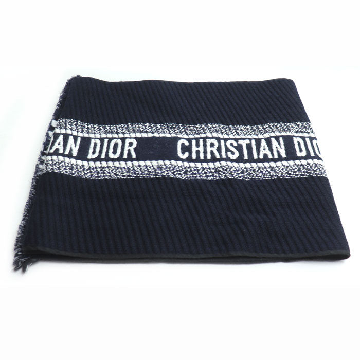 Dior Logo Oblique Wool Silk Scarf