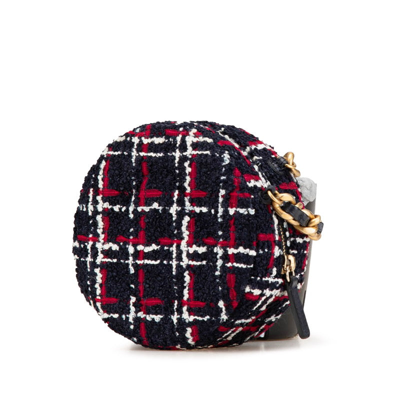Chanel CHANEL19 Tweed Leather Shoulder Bag