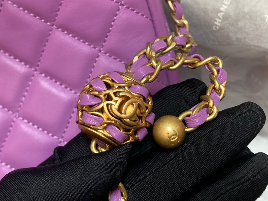 CHLHobo Handbag Purple Bag For Women 16cm/6in