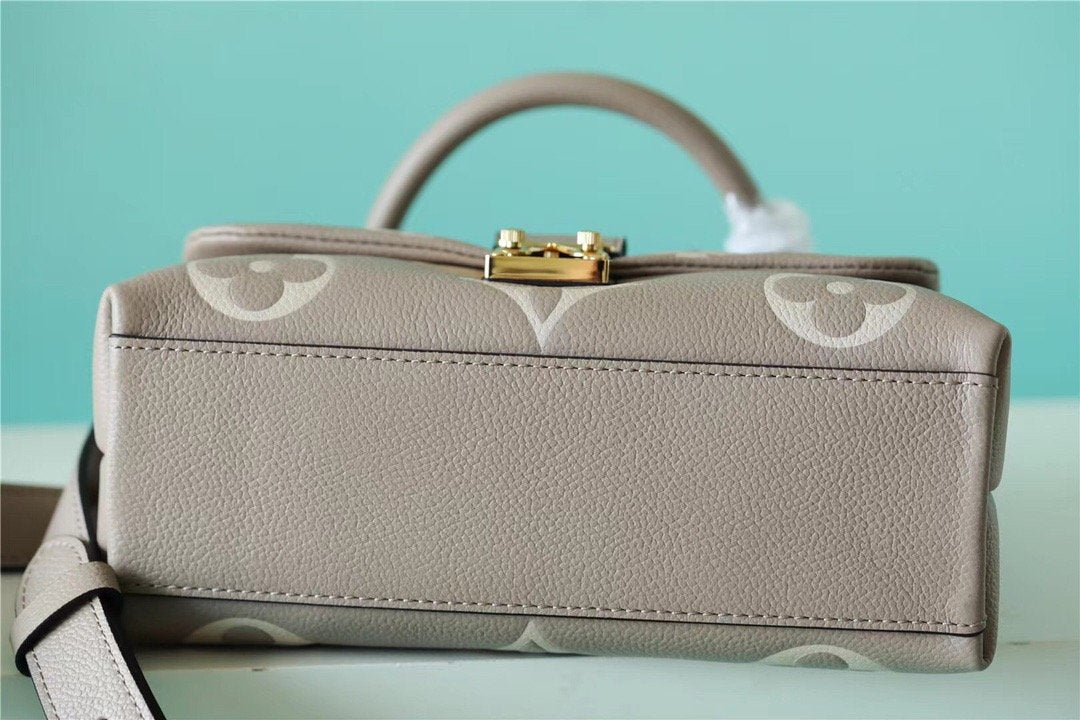 Top Quality Madeleine BB Monogram Empreinte Dove Gray/ Creme Beige For Women,  Shoulder and Crossbody Bags 9.4in/24cm Top Quality