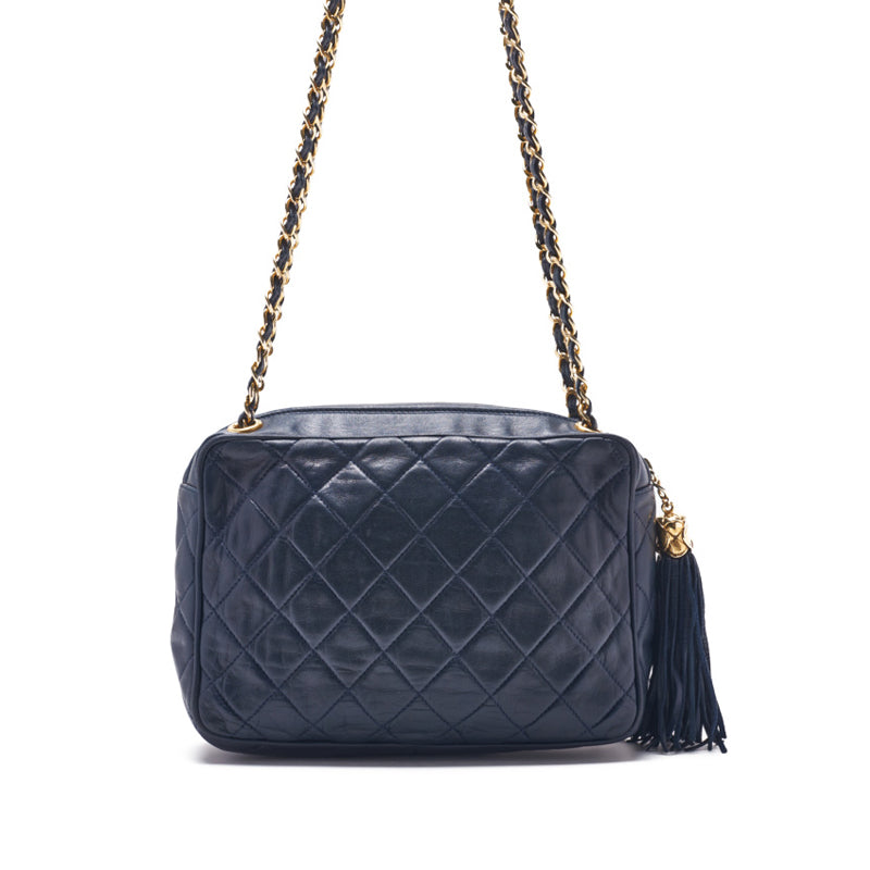 Chanel Coco Chain Shoulder  Fringes  Navy  Shoulder Bag Mini Shoulder Bag  Bag Hybrid ? Ship? Navy Mountain Bookstore Online