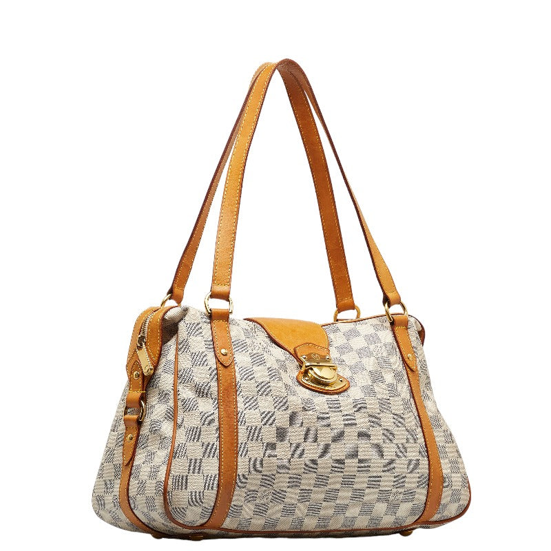 LOUIS VUITTON Louis Vuitton Damière Azur N42220 Handbag PVC/Laser White