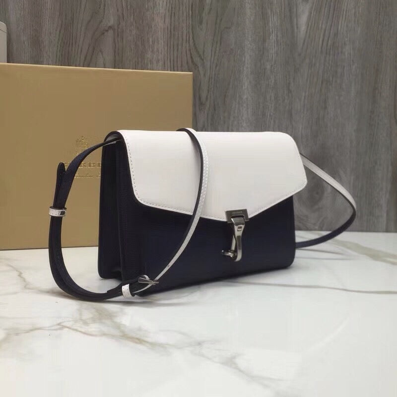 Top Quality Small Macken Colorblock Crossbody Black/White Bag For Women, Bags 9.5in/24cm