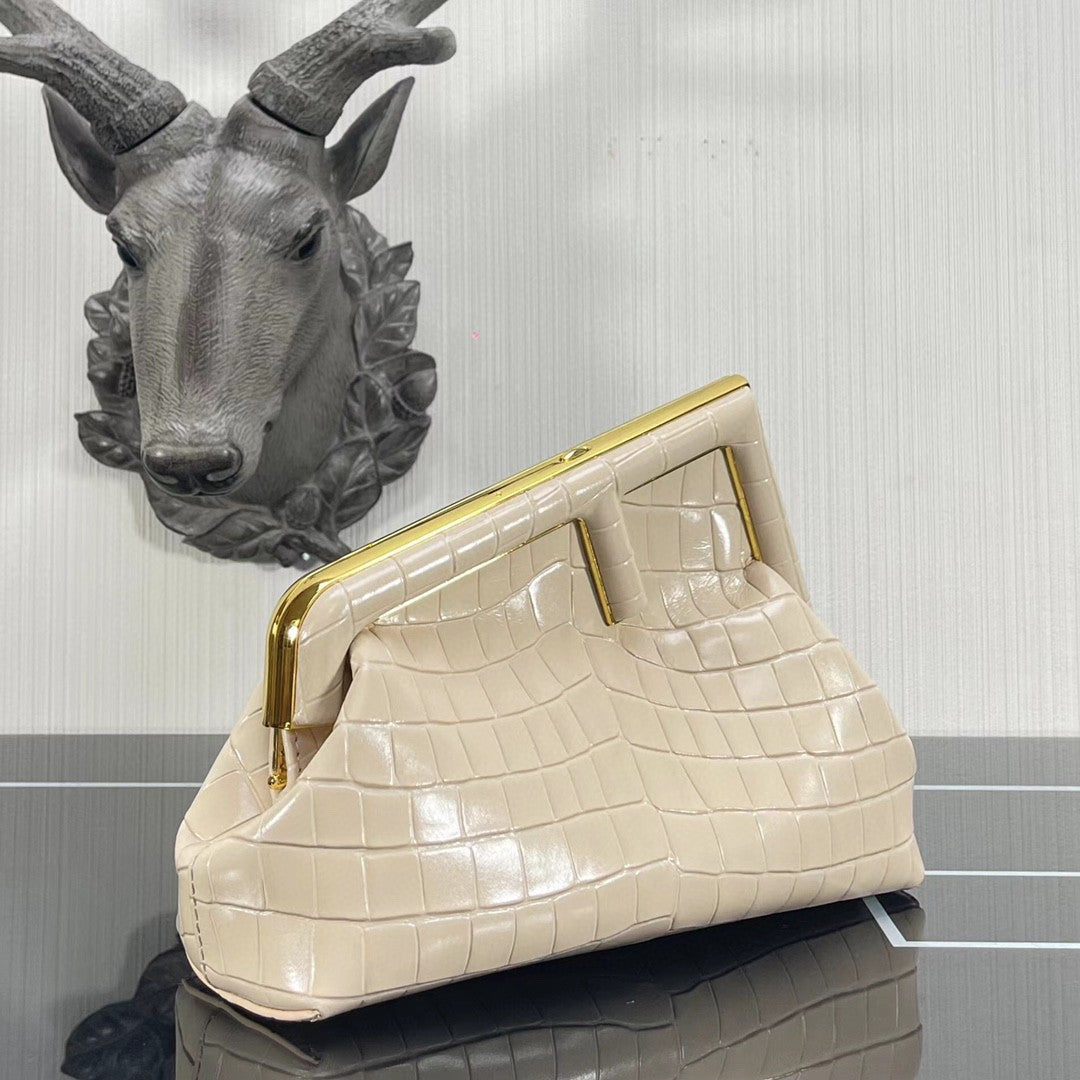 Top QualityTop Quality Top QualityTop Qualityrst Small White Crocodile Bag For Woman 26cm/10in