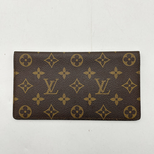 LOUIS VUITTON Monogram Wallet Leather lv9705yy