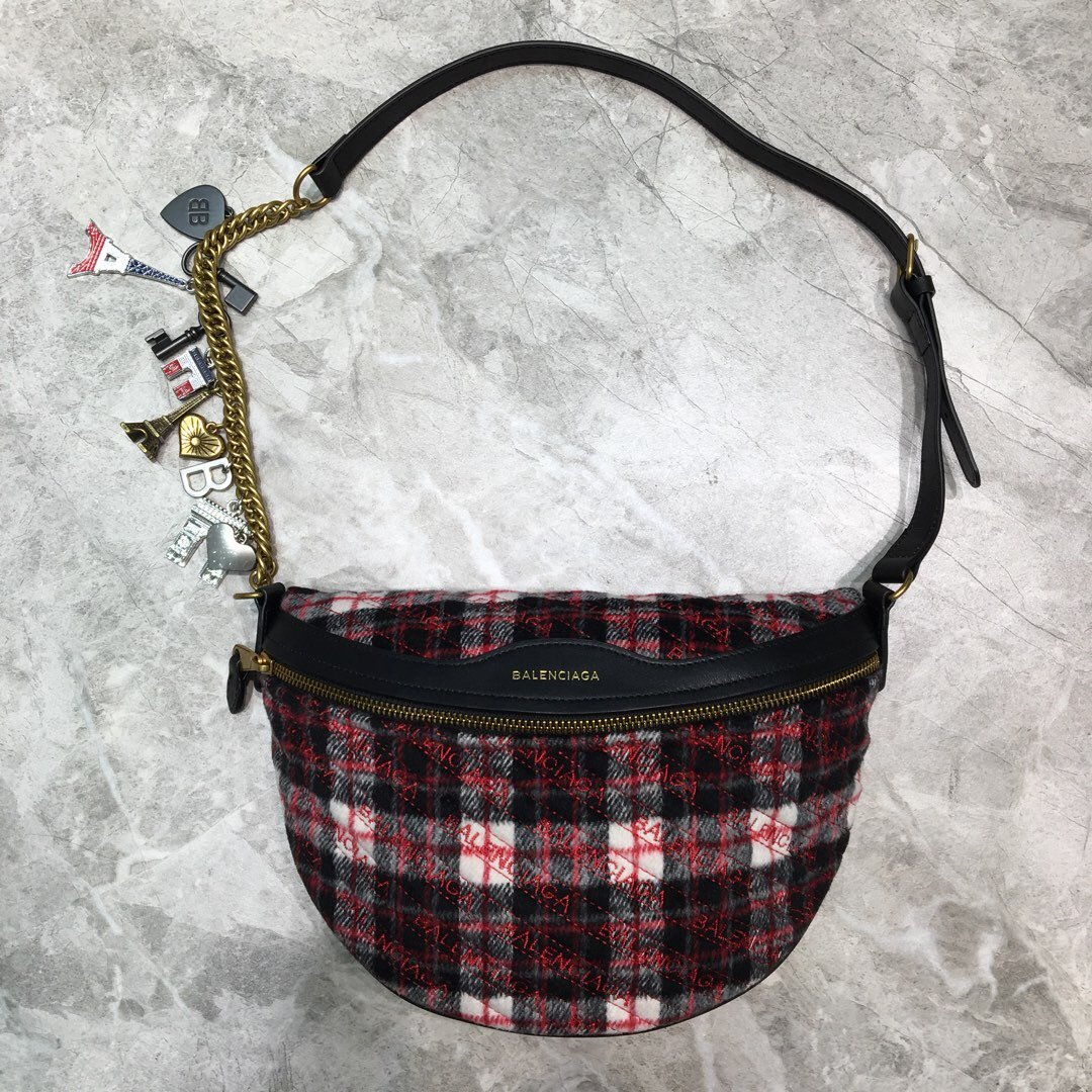 Top Quality Souvenir XXS Belt Bag In Checkered Red, For Women,  Bags 11.8in/30cm