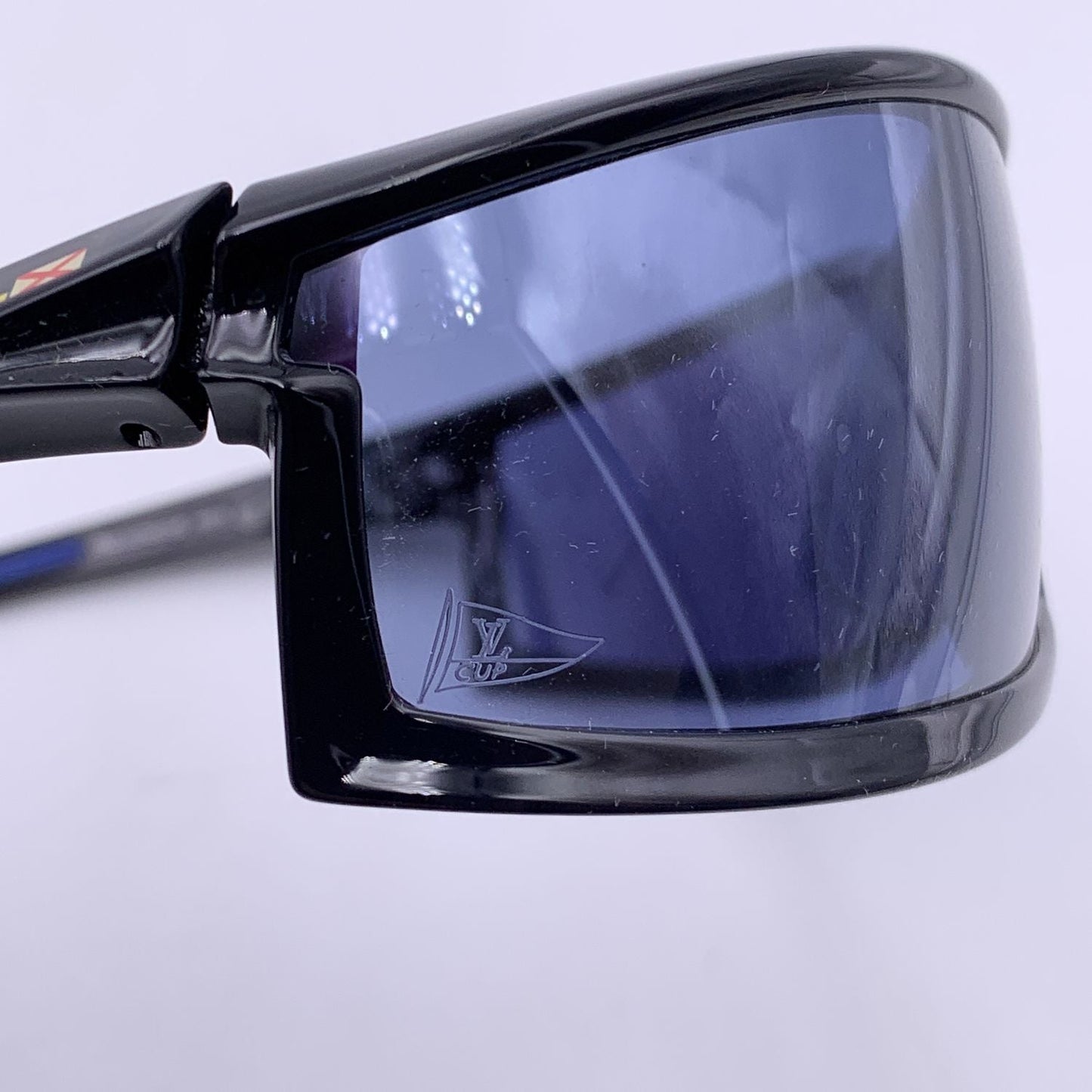 LOUIS VUITTON Lv Cup Blue M80715 Shield Sport Sunglasses 78/10