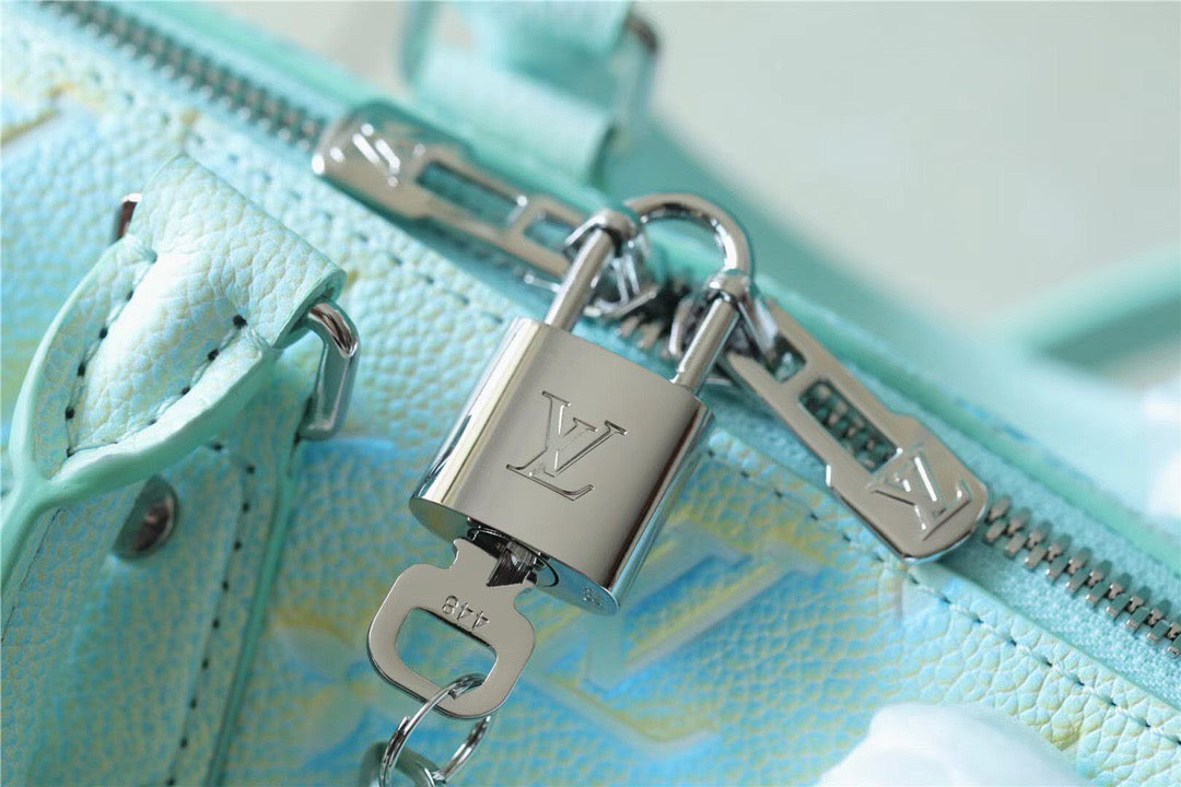 Top Quality Speedy Bandouliere 20 Monogram Empreinte Vert D’eau Green For Women,  Shoulder And Crossbody Bags 20.5cm/8.1in Top Quality M46092