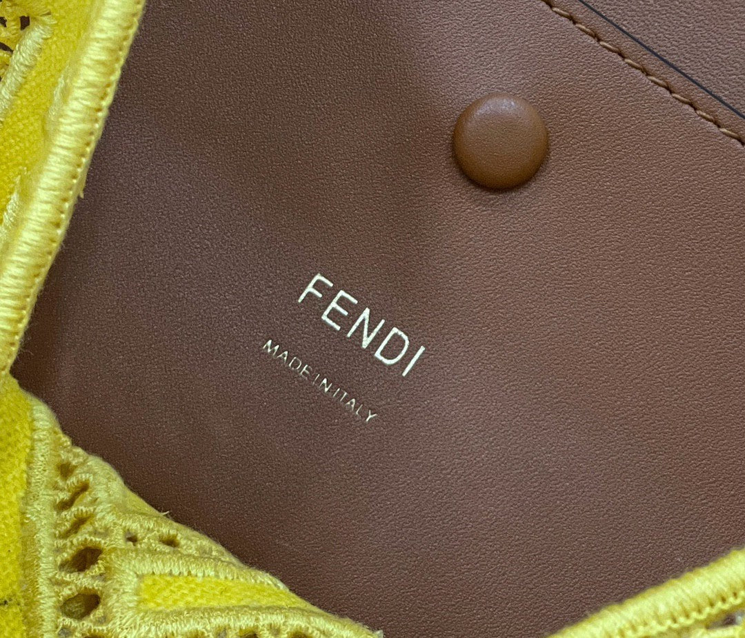 FI Baguette Yellow with Embroidery MeTop Qualityum Bag For Woman 28cm/11in