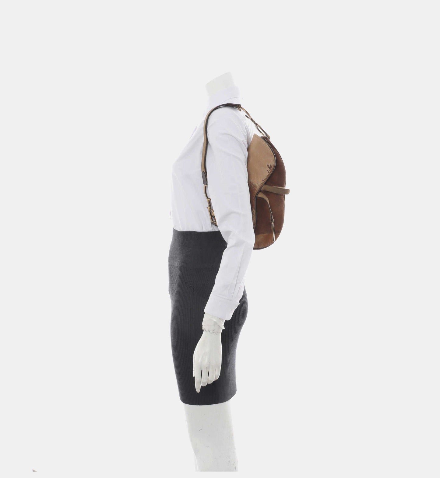 Dior Saddle   Brown Suede Medium