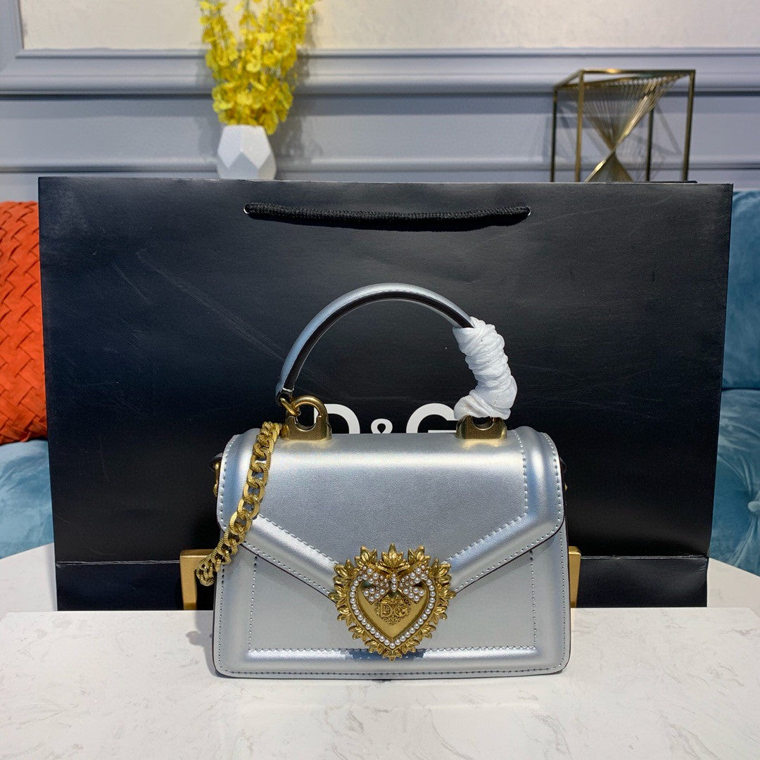 Top Quality Small Devotion Bag In Mordore Nappa Silver For Women 7.5in/19cm Top Quality Top Quality6711A101680998