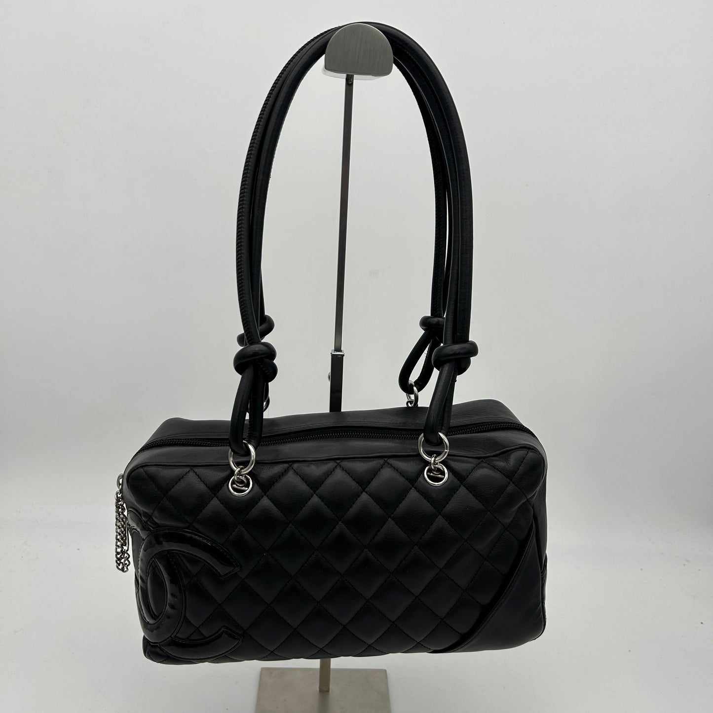Chanel 2005-2006 Calfskin Cambon Ligne Bowling Handbag ch33115bf