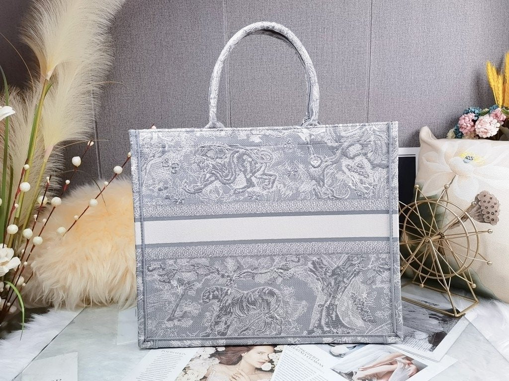 Top Quality Large Book Tote White Multicolor, For Women, Womens Handbags 16.5in/42cm CD