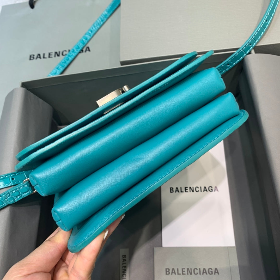 Top Quality Bolso Bandolera B In Blue, For Women,  Bags 7in/18cm