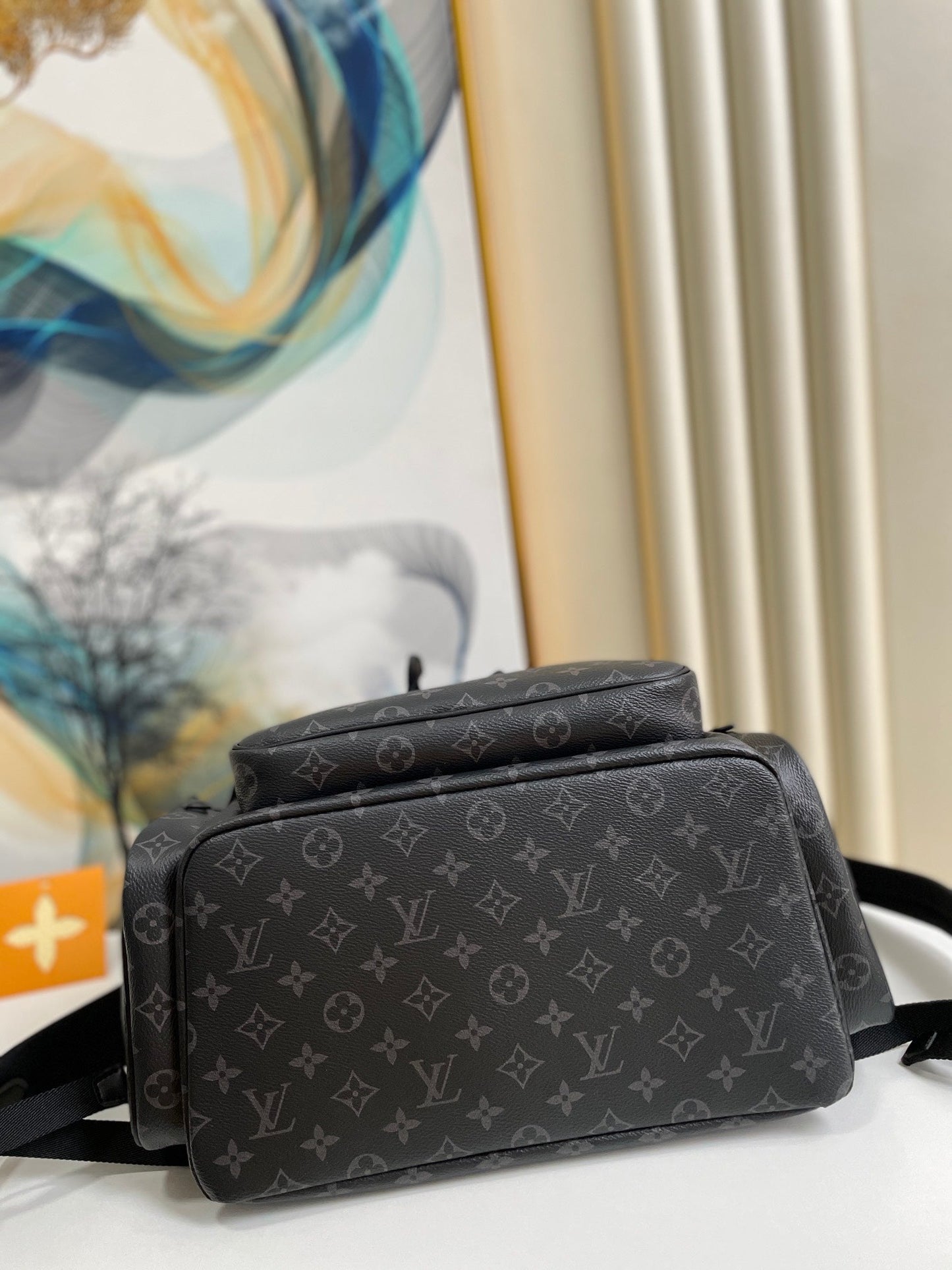 Top Quality Trio Backpack Monogram Eclipse Canvas Black By Virgil Abloh For Men, Bags 44cm Top Quality M45538
