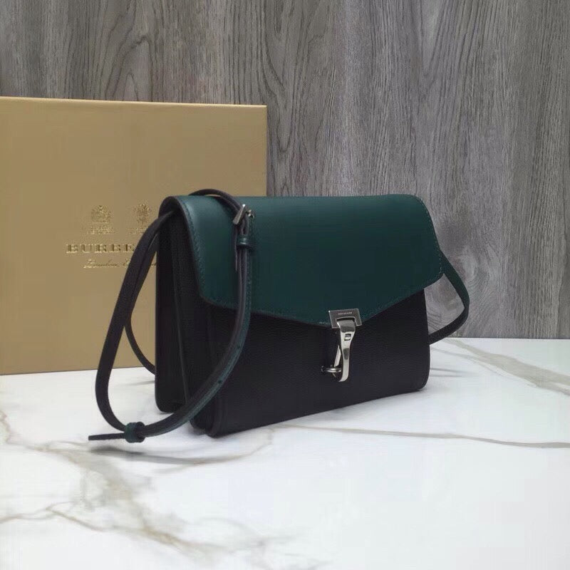 Top Quality Small Macken Colorblock Crossbody Black/Green Bag For Women, Bags 9.5in/24cm
