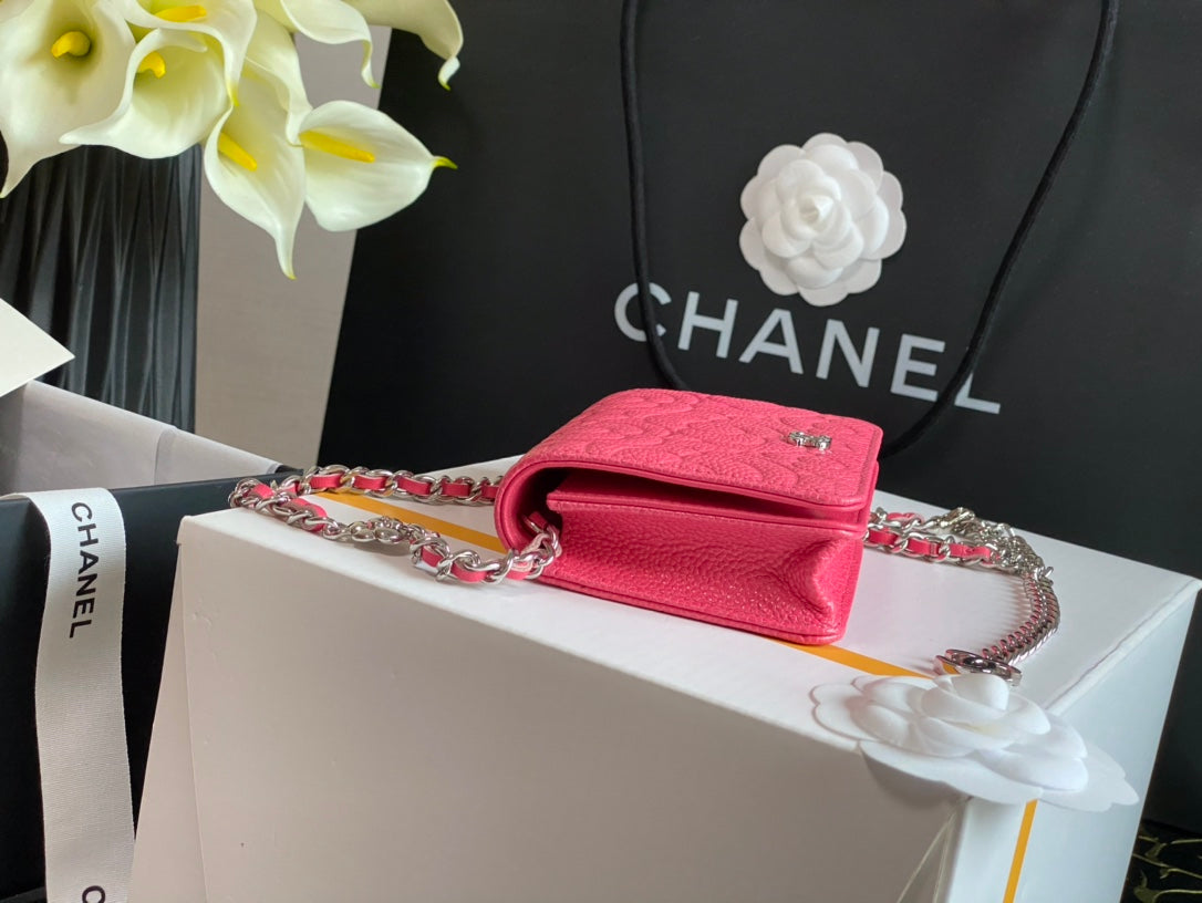 CHLWoc Camellia PiNike Bag For Women 12cm/4.5in