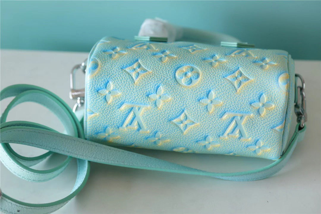 Top Quality Nano Speedy Monogram Empreinte Vert D’eau Green For Women,  Shoulder And Crossbody Bags 16cm/6.3in Top Quality 