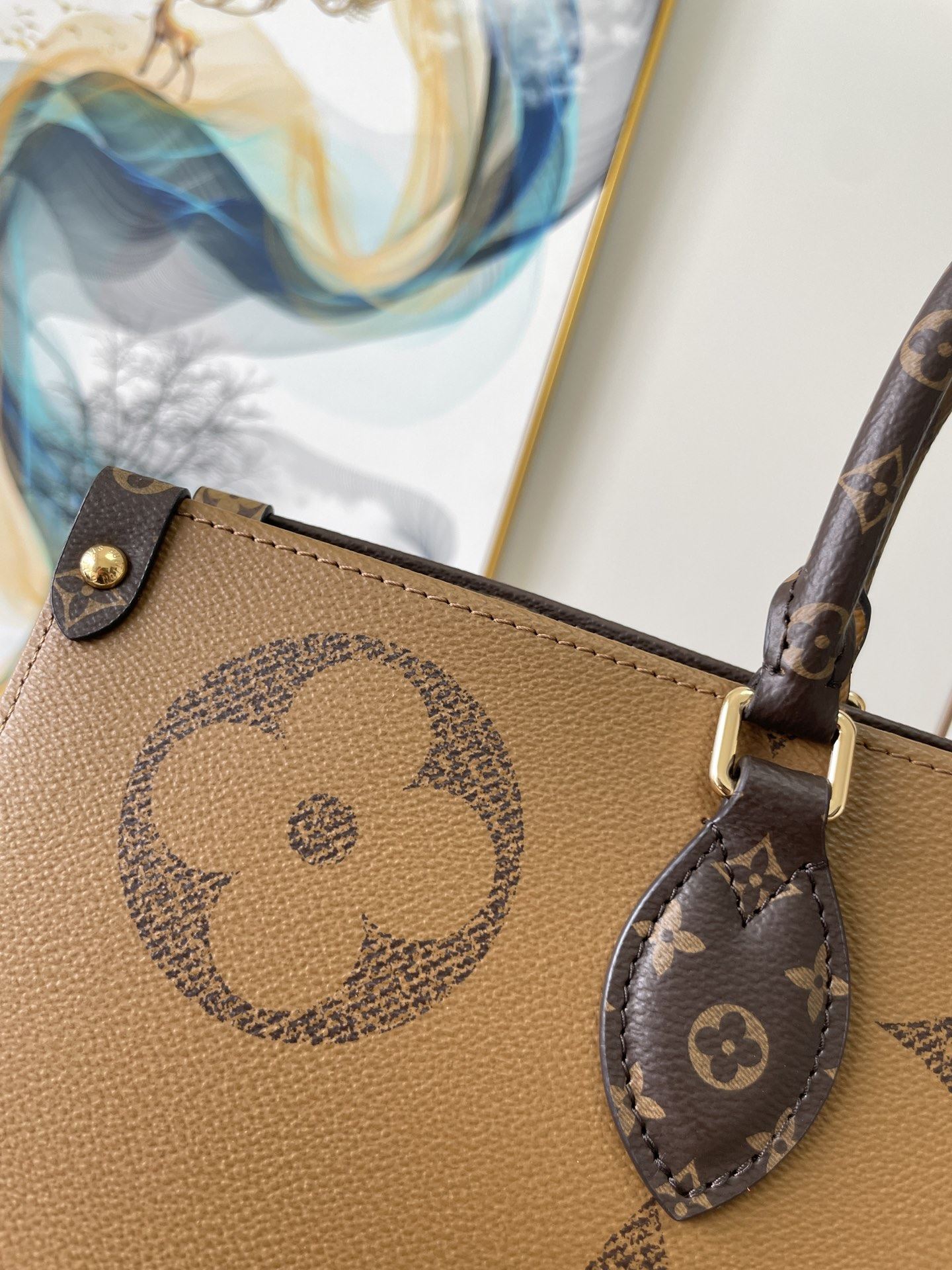 Top Quality OnTheGo GM Tote Bag Monogram And Monogram Reverse Canvas For Women, Womens Handbags 16.1in/41cm Top Quality M44576