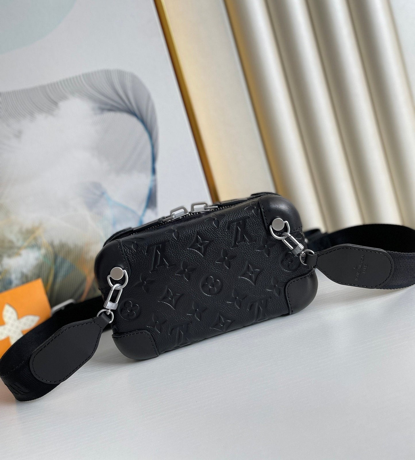 Top Quality Horizon Clutch Taurillon Monogram Black For Men, Bags, Shoulder And Crossbody Bags 8.3in/21cm Top Quality M20439