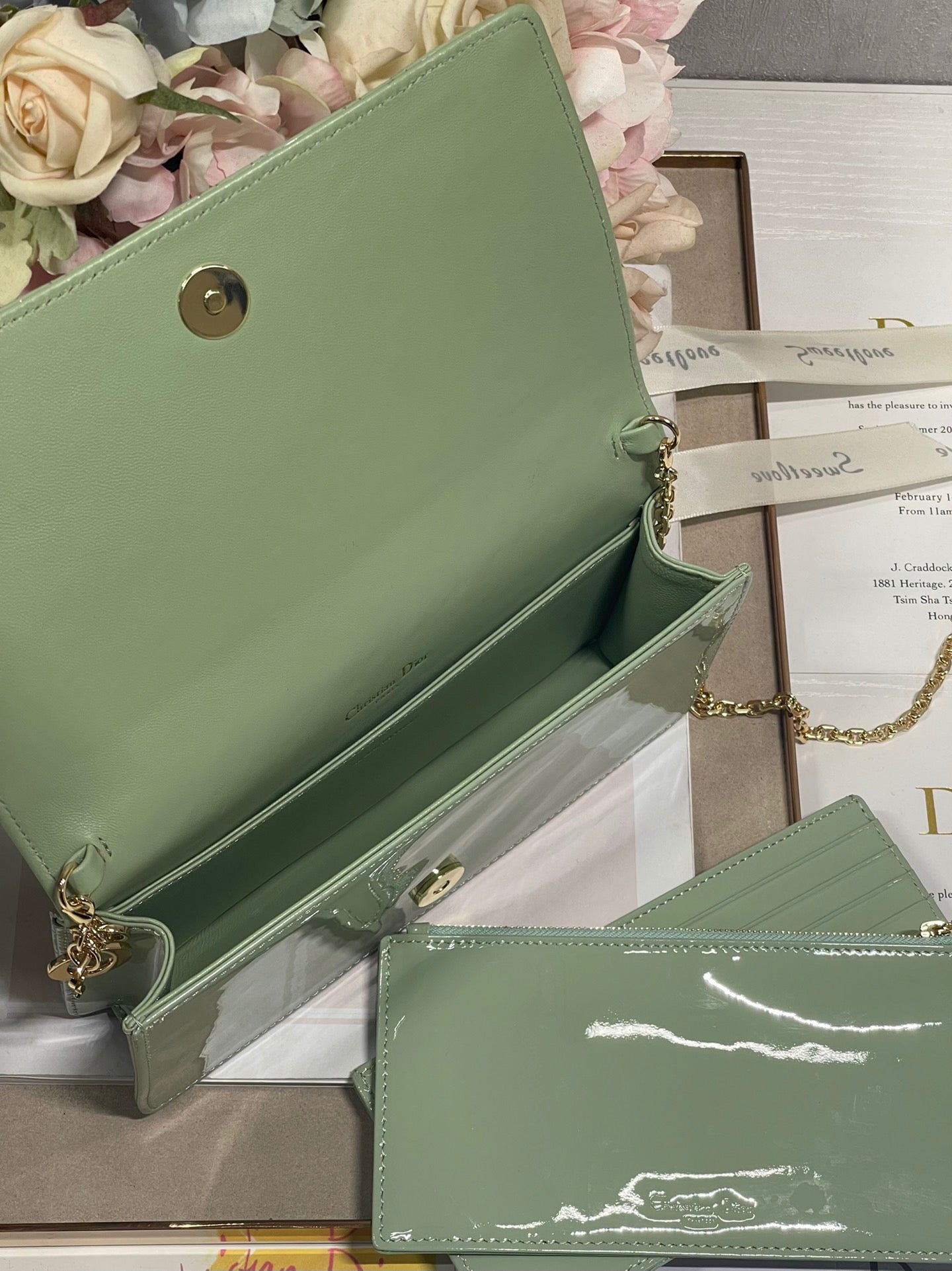 Top Quality Lady Pouch Seafoam, For Women, Womens Handbags 8.5in/21.5cm CD